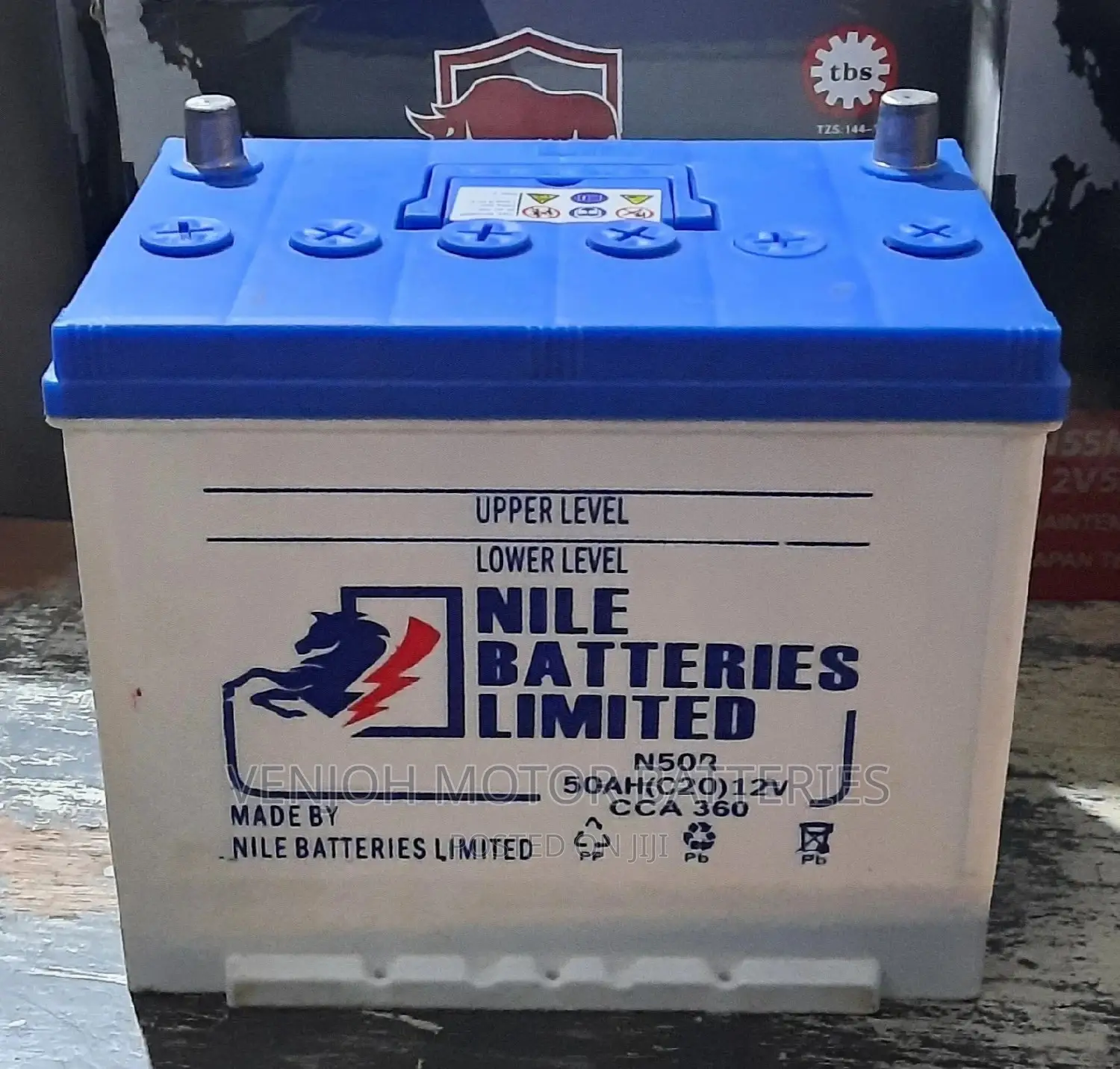 N50 SBR/L - 50 AH Nile Car Battery