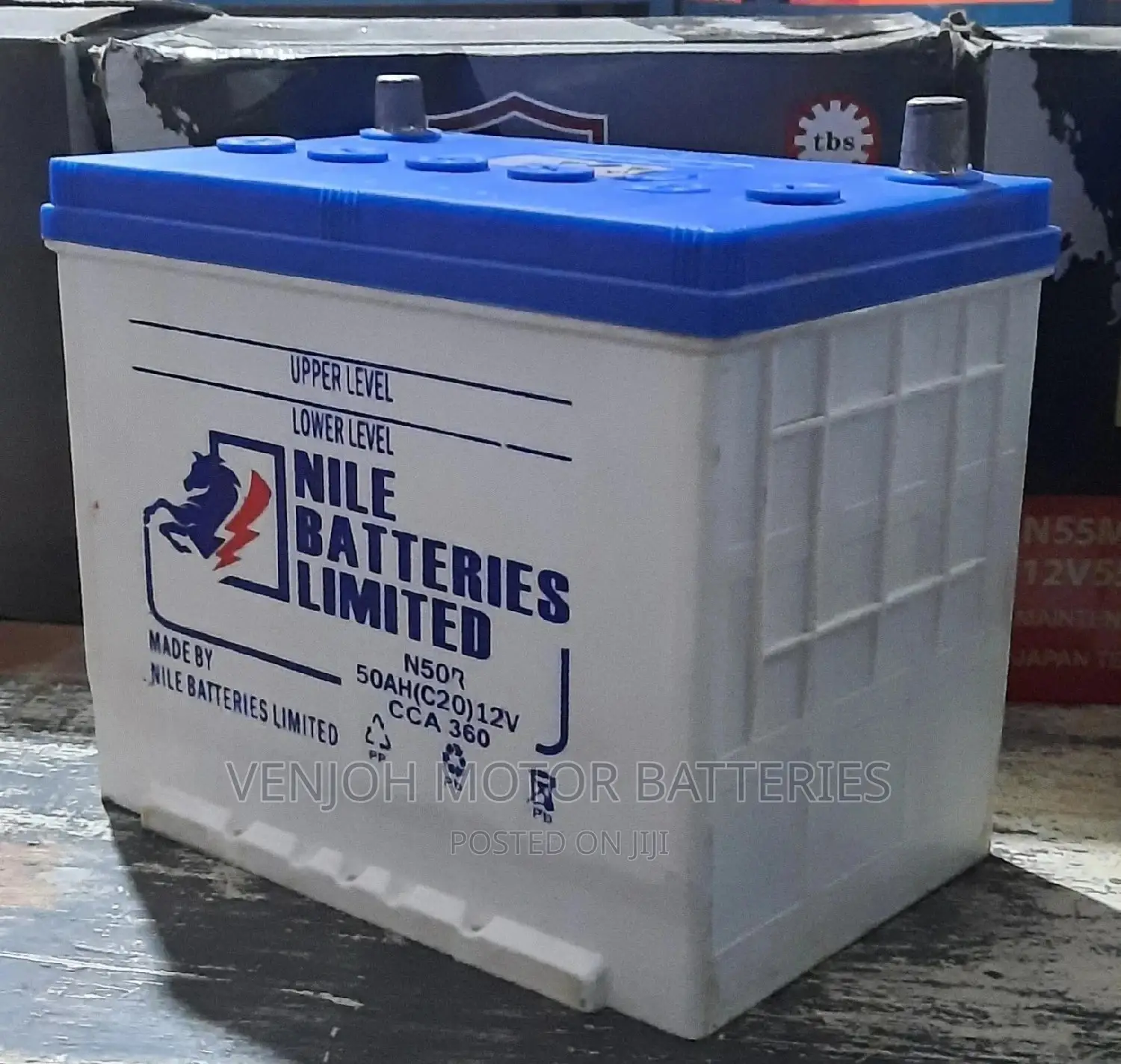 N50 SBR/L - 50 AH Nile Car Battery
