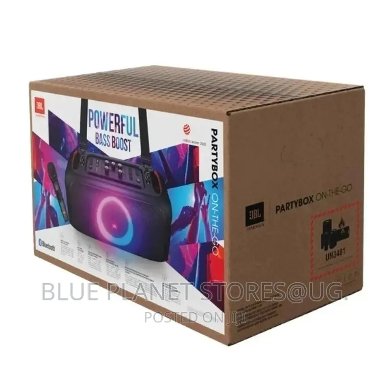 JBL (100w Partybox On-The-Go) Powerful Bass Boost Speaker