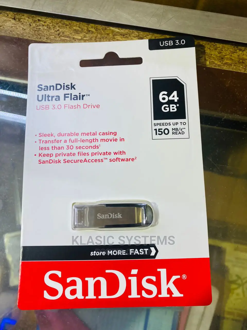 64gb Sandisk Ultra Flair USB 3.0 Flash Drive