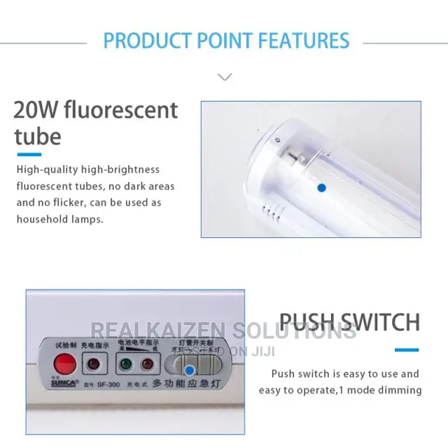 SUNCA 20W Fluorescent Emergency Portable Lamp Light