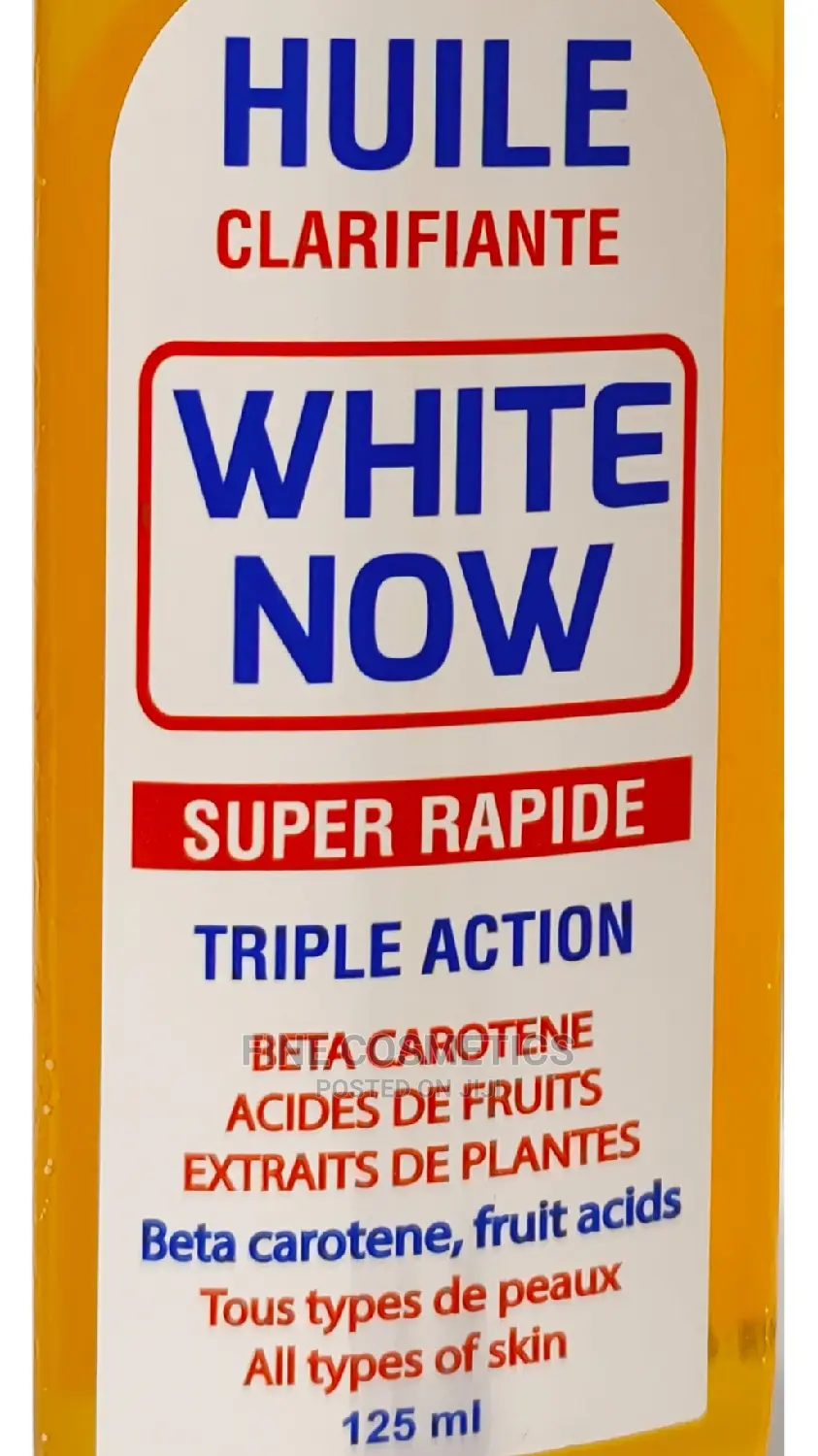 WHITE NOW Oil, Tripple Action Whitening Serum