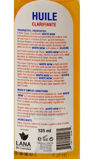 WHITE NOW Oil, Tripple Action Whitening Serum