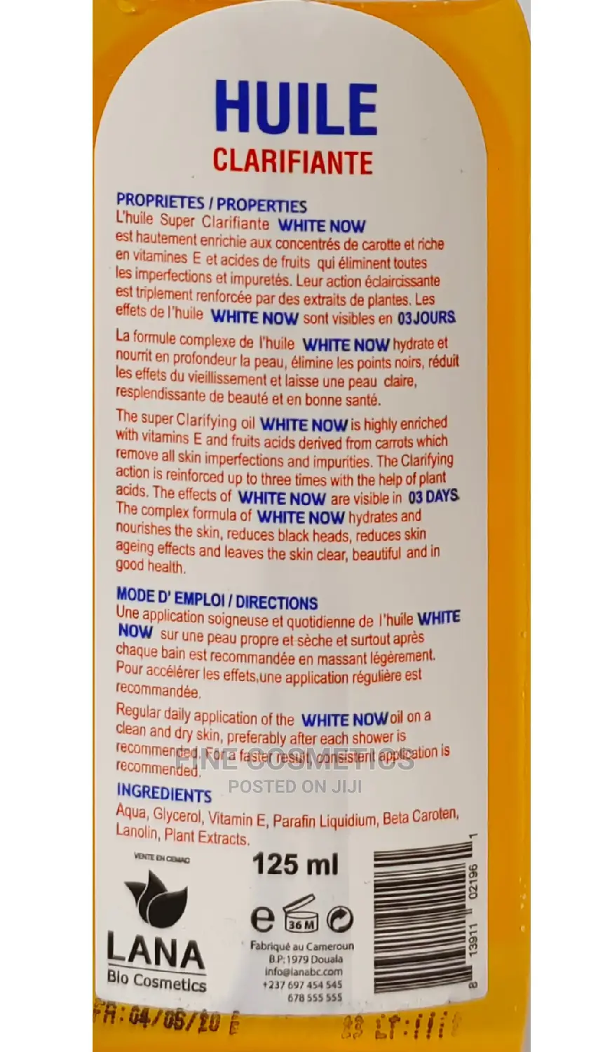 WHITE NOW Oil, Tripple Action Whitening Serum
