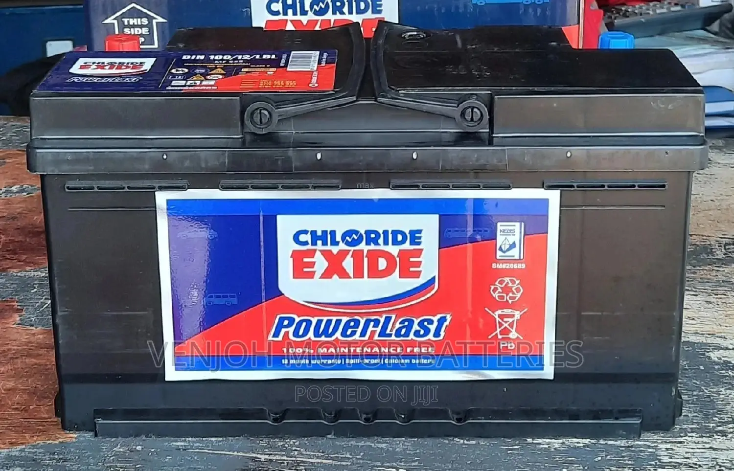 Din100 Powerlast Maintenence Free Car Battery