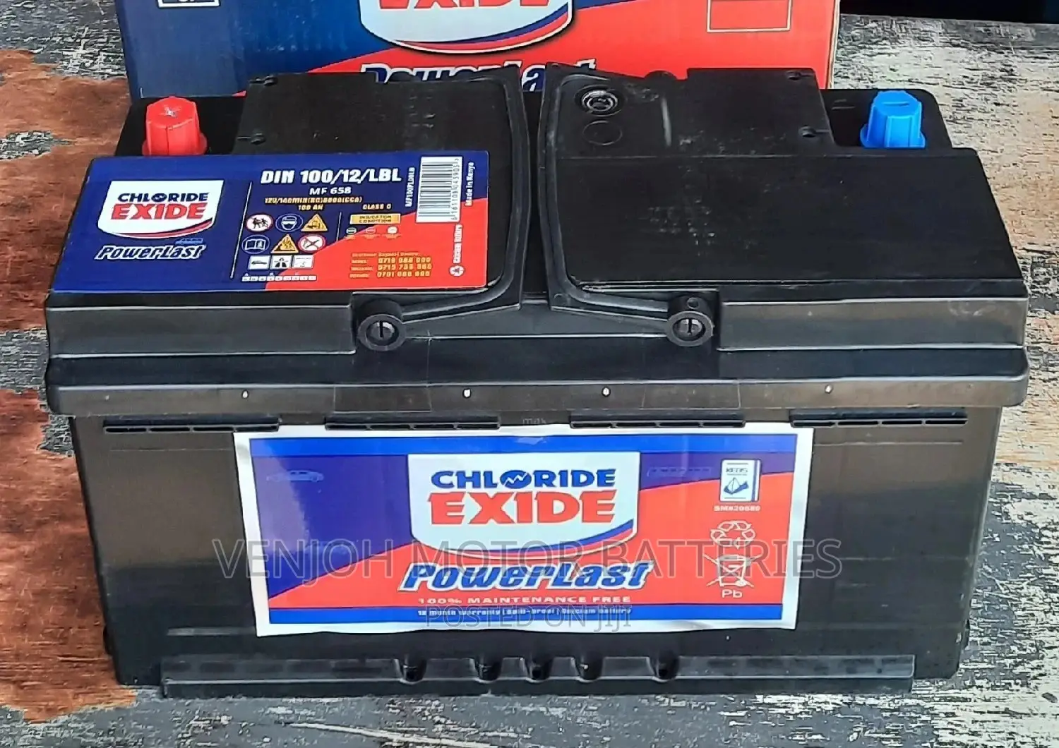 Din100 Powerlast Maintenence Free Car Battery