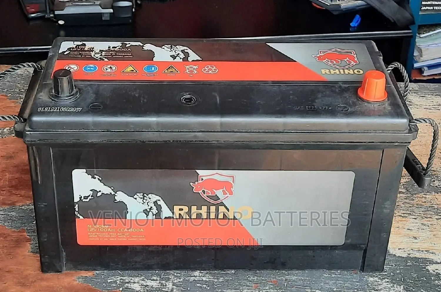 N100 Maintenence Free Rhino Car Battery