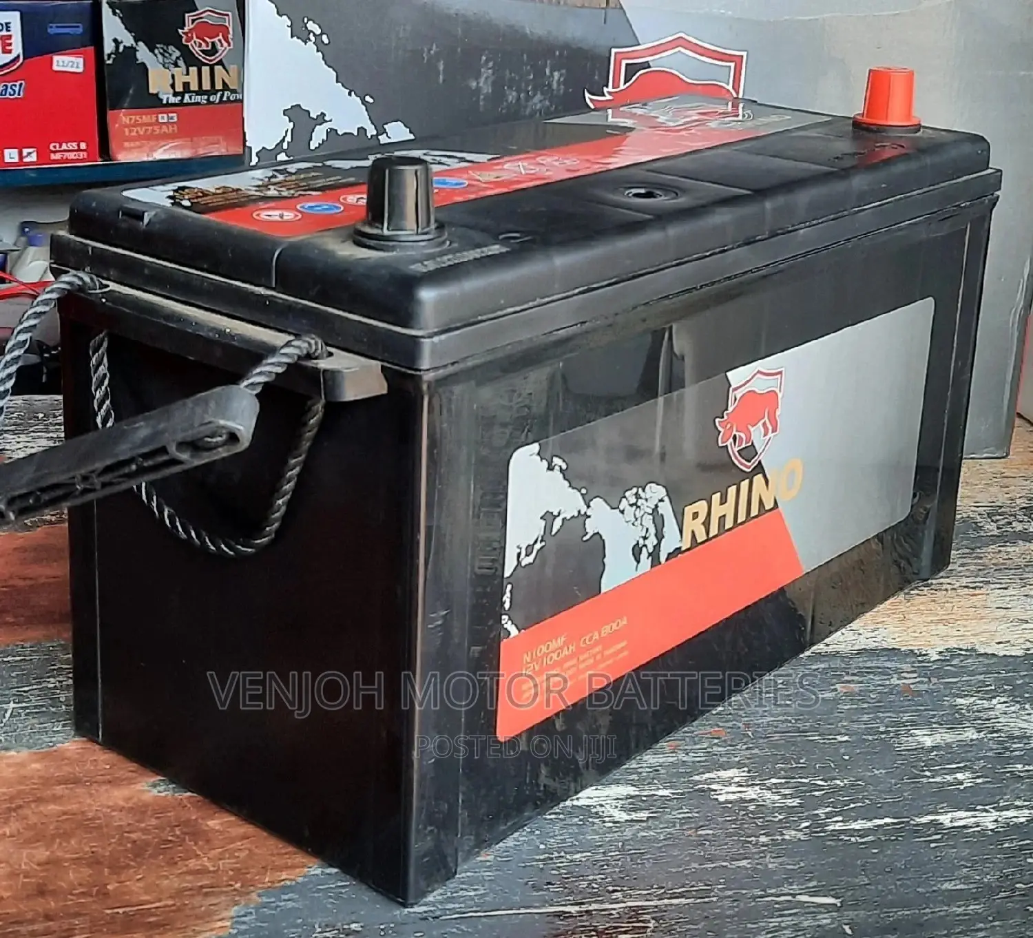N100 Maintenence Free Rhino Car Battery