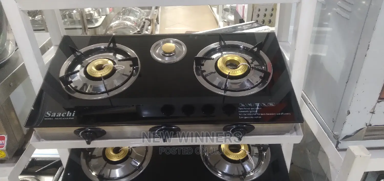 Saachi Glass Gas Cooker 2 Burners