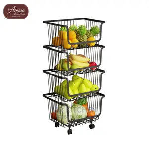 4 Layers Kitchen Trolley