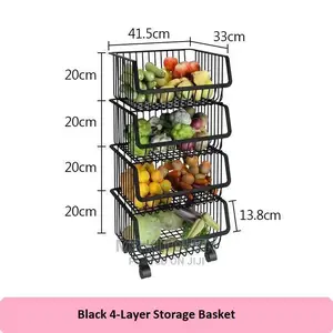 4 Layers Kitchen Trolley
