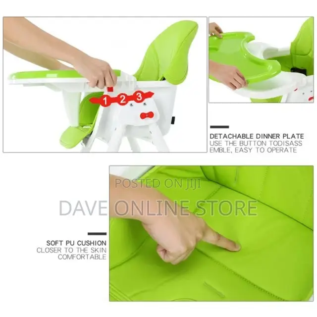 Folding Portable Baby Adjustable Dining Table Chair