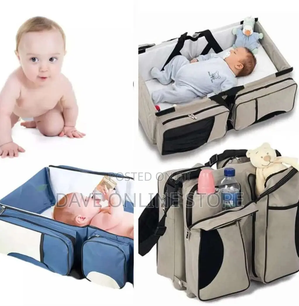 3 In1 Diaper Bag and Travel Cot Bed