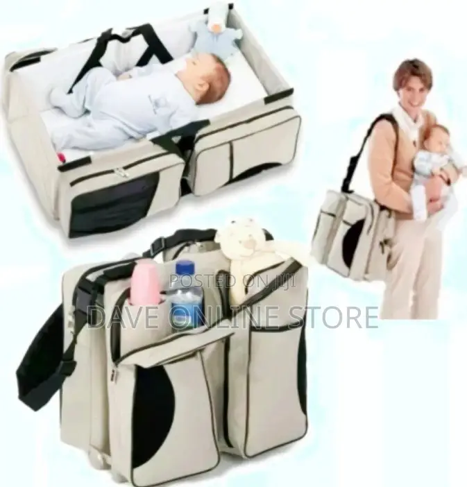 3 In1 Diaper Bag and Travel Cot Bed