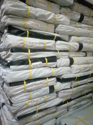 Tarpaulins White Black Stripe (4x6 Metres)