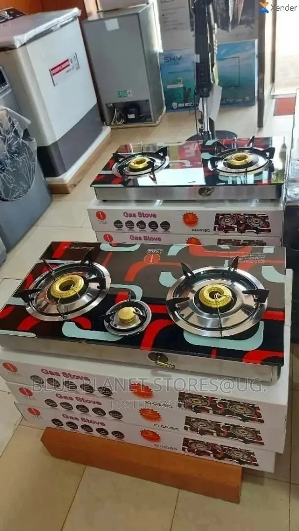 IQRA (3 Burners) Tripple Gas Stove. [IQ-GS3BG]~Ceramic Glass
