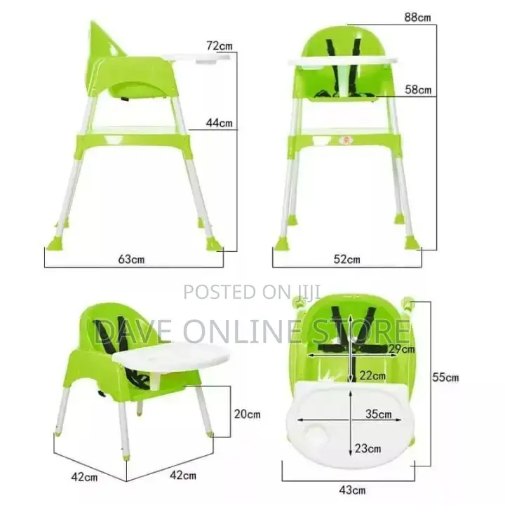 2 in 1 Baby Feeding High Chair