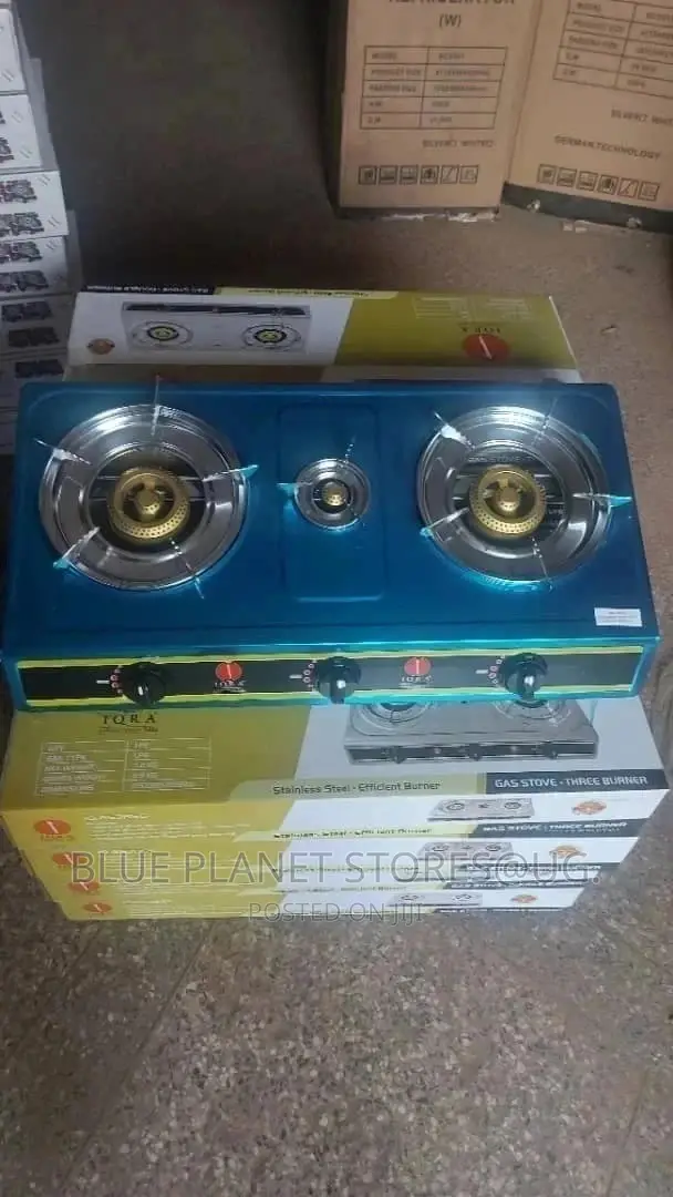 IQRA (3 Burners) Tripple Gas Stoves [Stainless Steel Body]