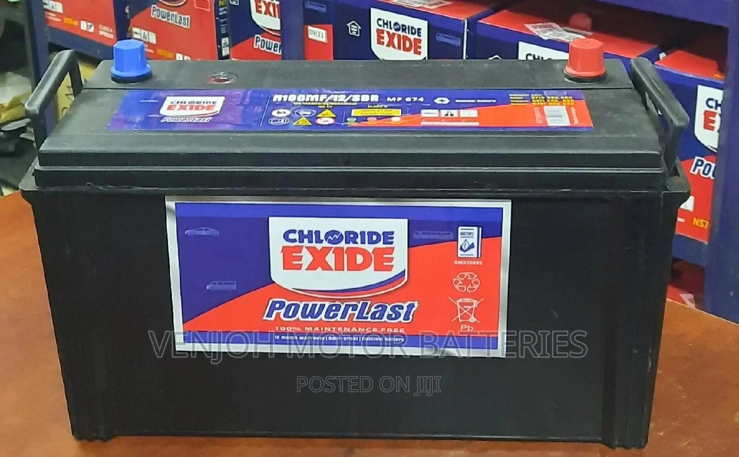 N100 -100 Ah Maintenance Free Car Battery