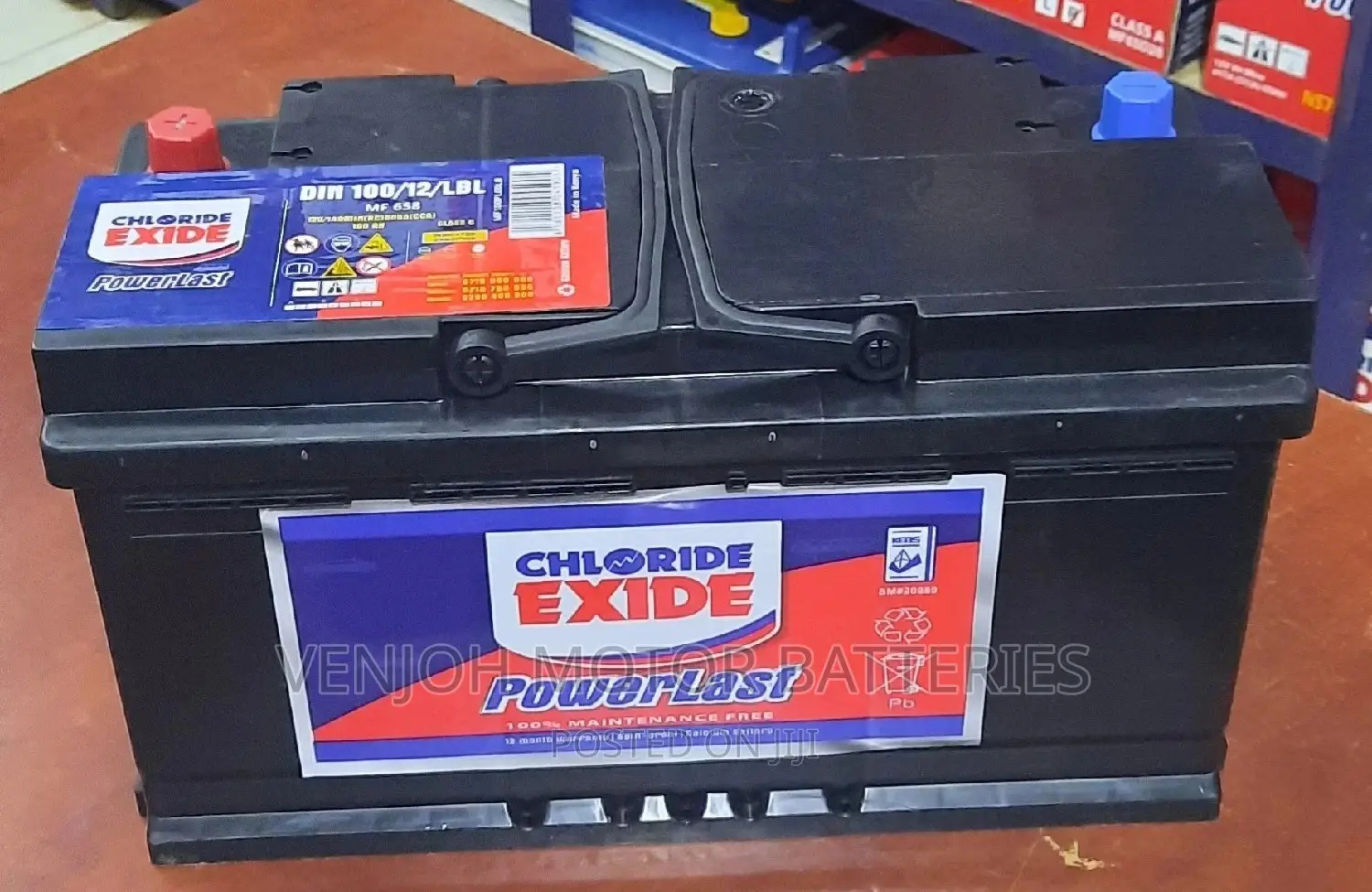 Din100 -100 Ah Chloride Exide Car Battery