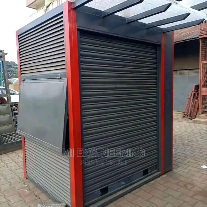 Steel Kiosk With Roller Shutter a Pergola Shade