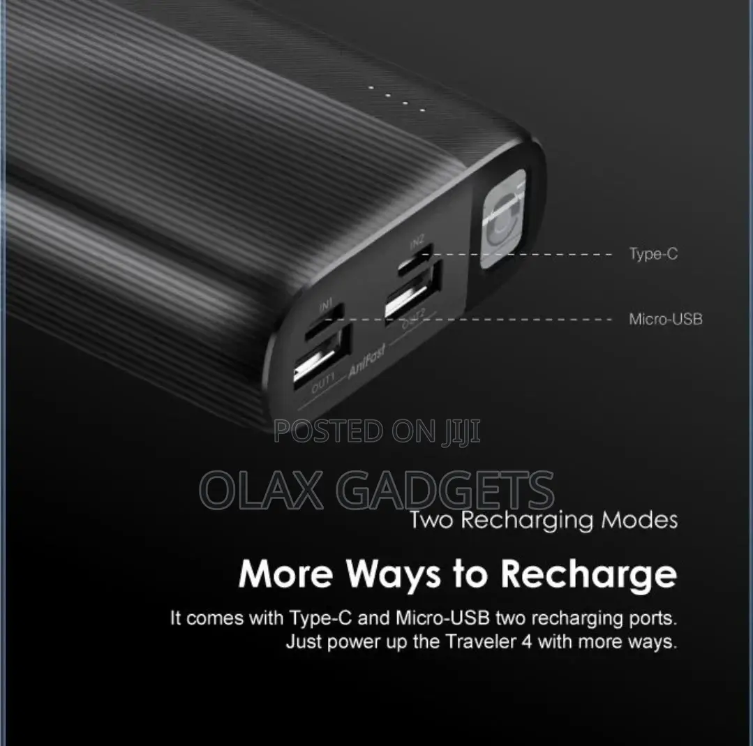 Oraimo Traveler 4 20000mah Fast Charging Led Power Bank