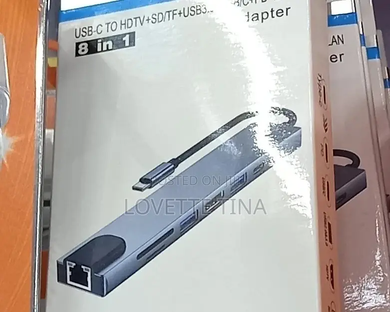 Type C to Usb, Rj45,Hdmi 8 in 1