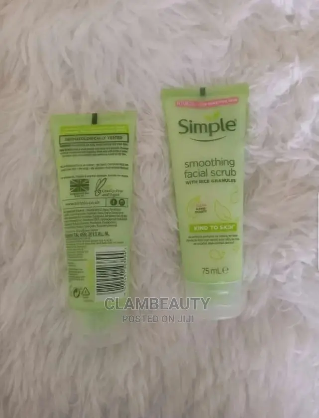 Simple Smoothing Facial Scrub With Rice Granules