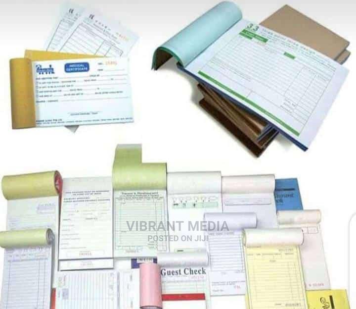 Black Invoice, Reciept, Payment Voucher, Delivery Note in Central