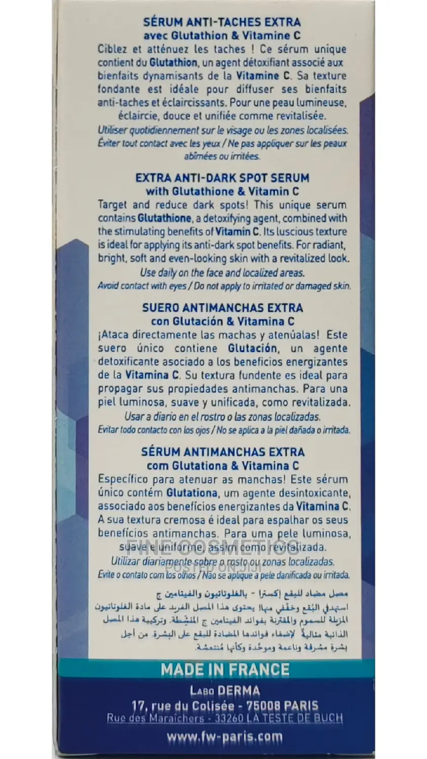 ORIGINAL Fair and White Glutathione Serum, 30 Ml