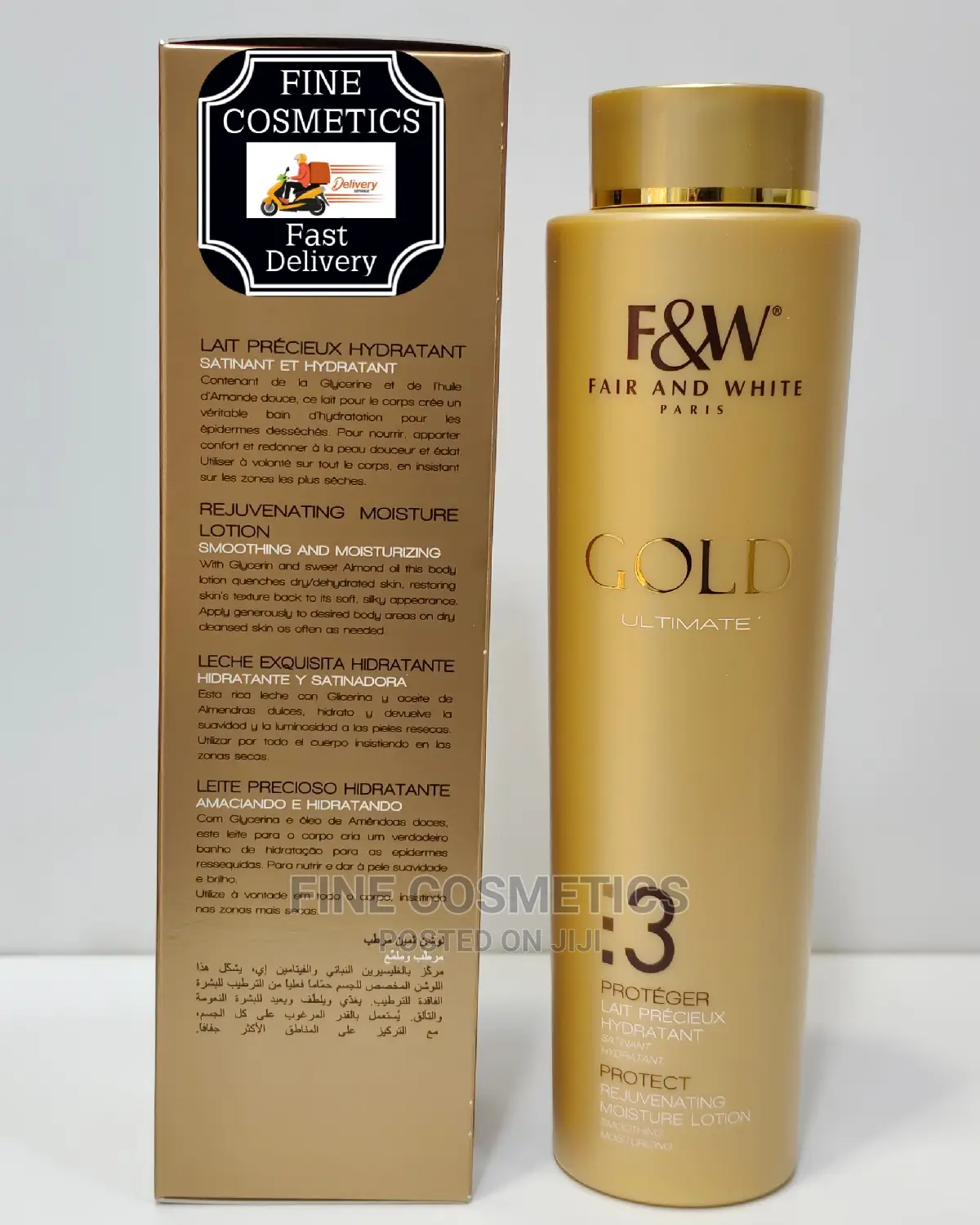 Fair And White Gold 3: Rejuvenating Moisture Lotion, 500ml