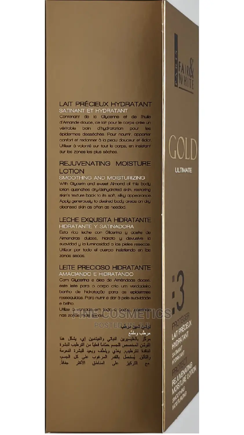 Fair And White Gold 3: Rejuvenating Moisture Lotion, 500ml