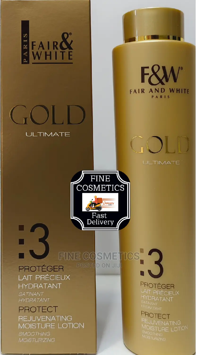 Fair And White Gold 3: Rejuvenating Moisture Lotion, 500ml