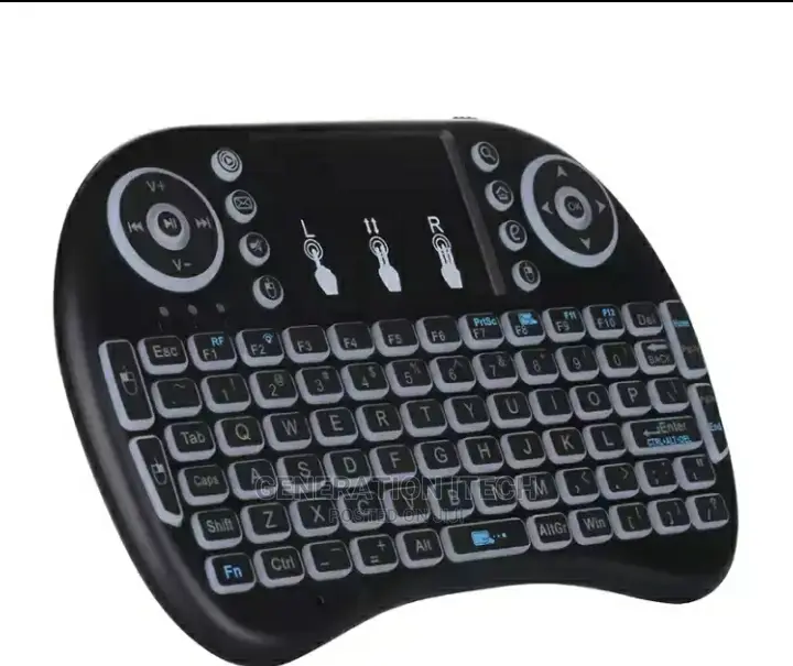 Mini 2.4ghz Backlit Wireless Keyboard Touchpad for PC -TV