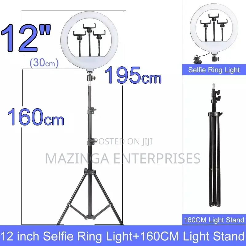 12inch Video,Selfie and Makeup Ring Lights