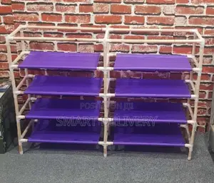 Portable Double Sided Shoe Rack