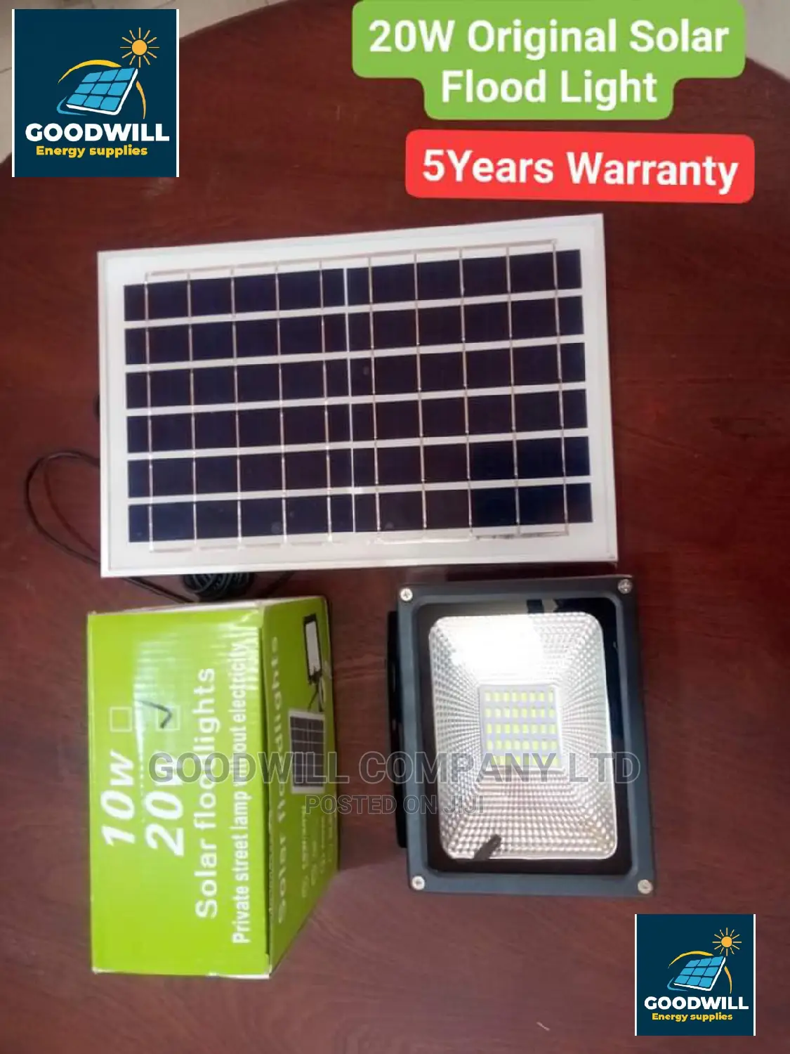 20W Original Solar Flood Light