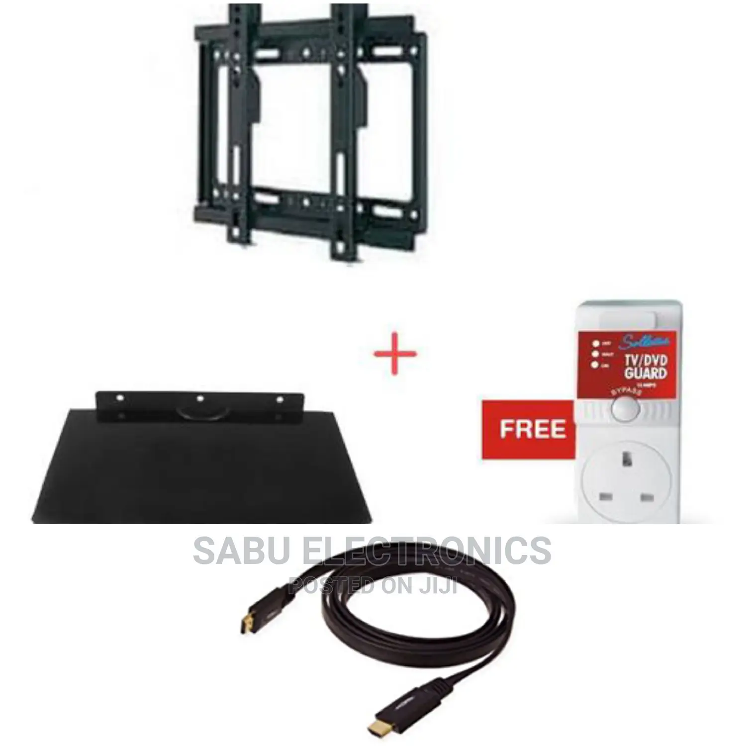 Tv/DVD Wall Mount+Guard+HDMI Cable