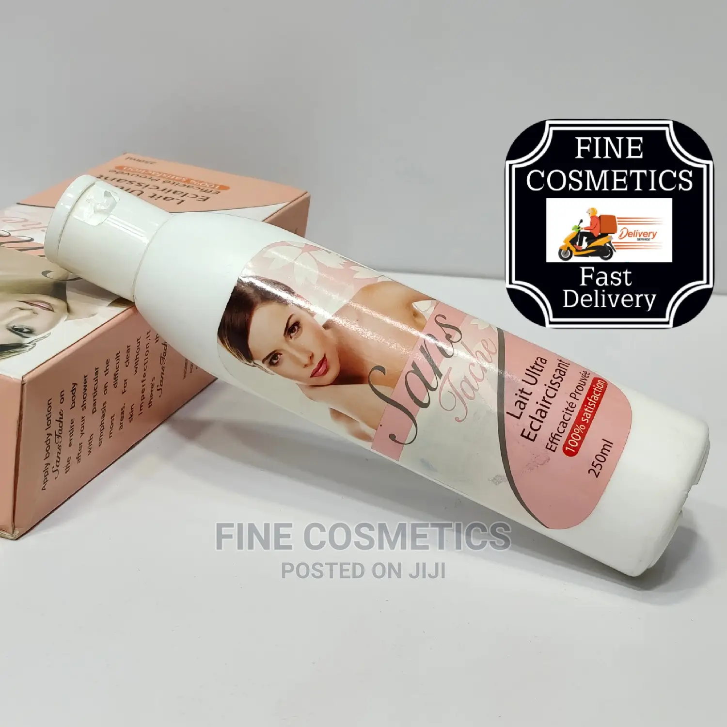 Sans Tache Uniform Skin Lightening Cream Lotion Hq Free 250G