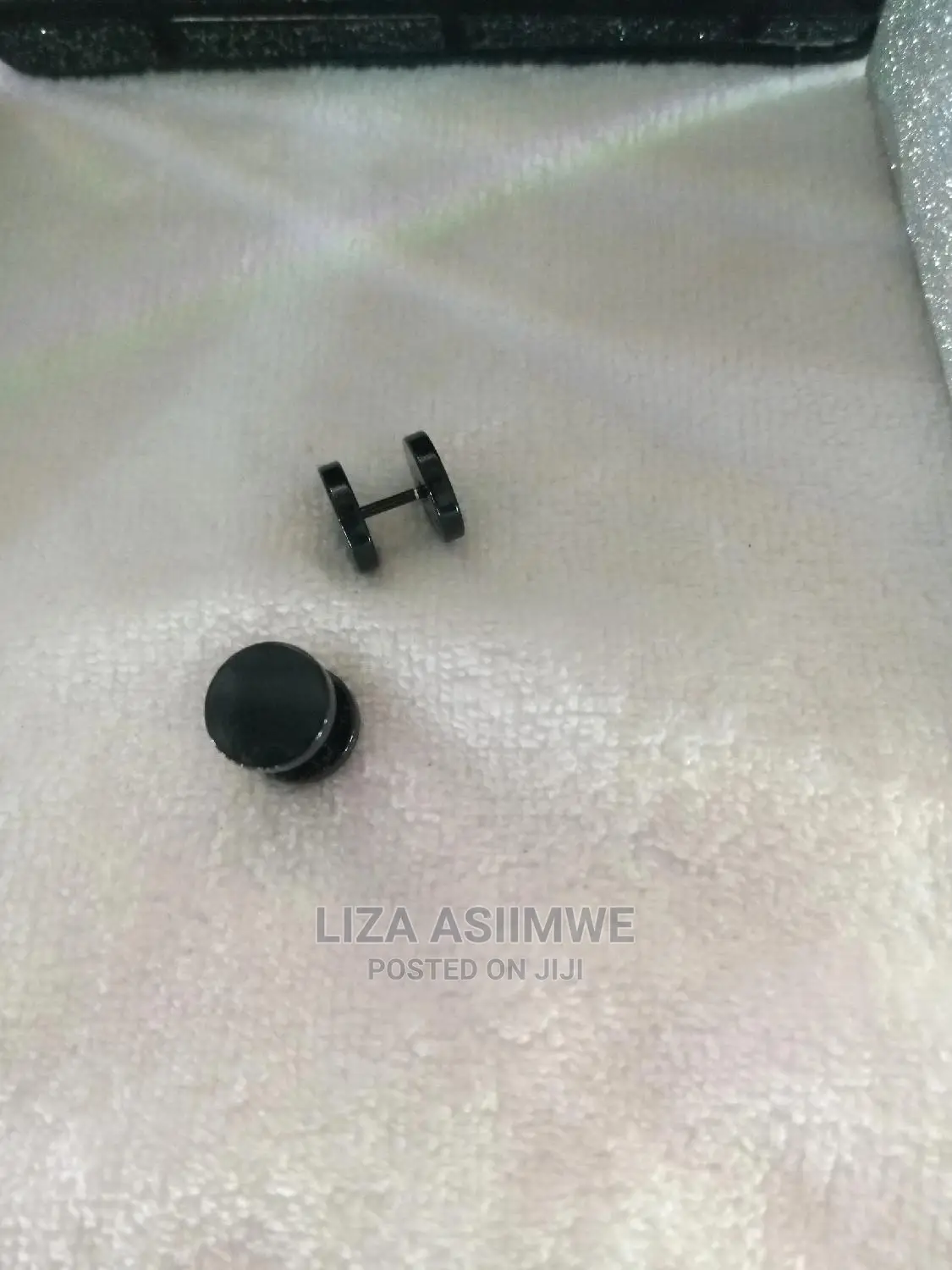 Black Screw Earpins Available