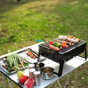 Charcoal Folding Barbecue Outdoor Portable Steel Grill