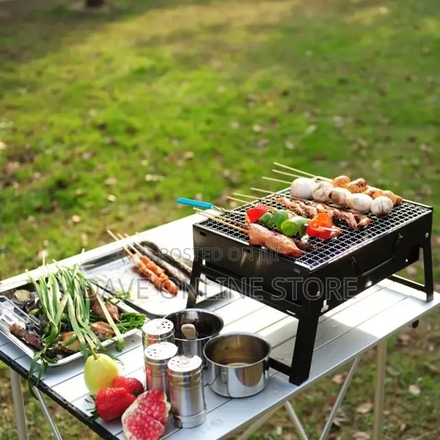 Charcoal Folding Barbecue Outdoor Portable Steel Grill