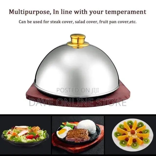Stainless Steel, Food Cover,Salad Cover,Steak Cover,