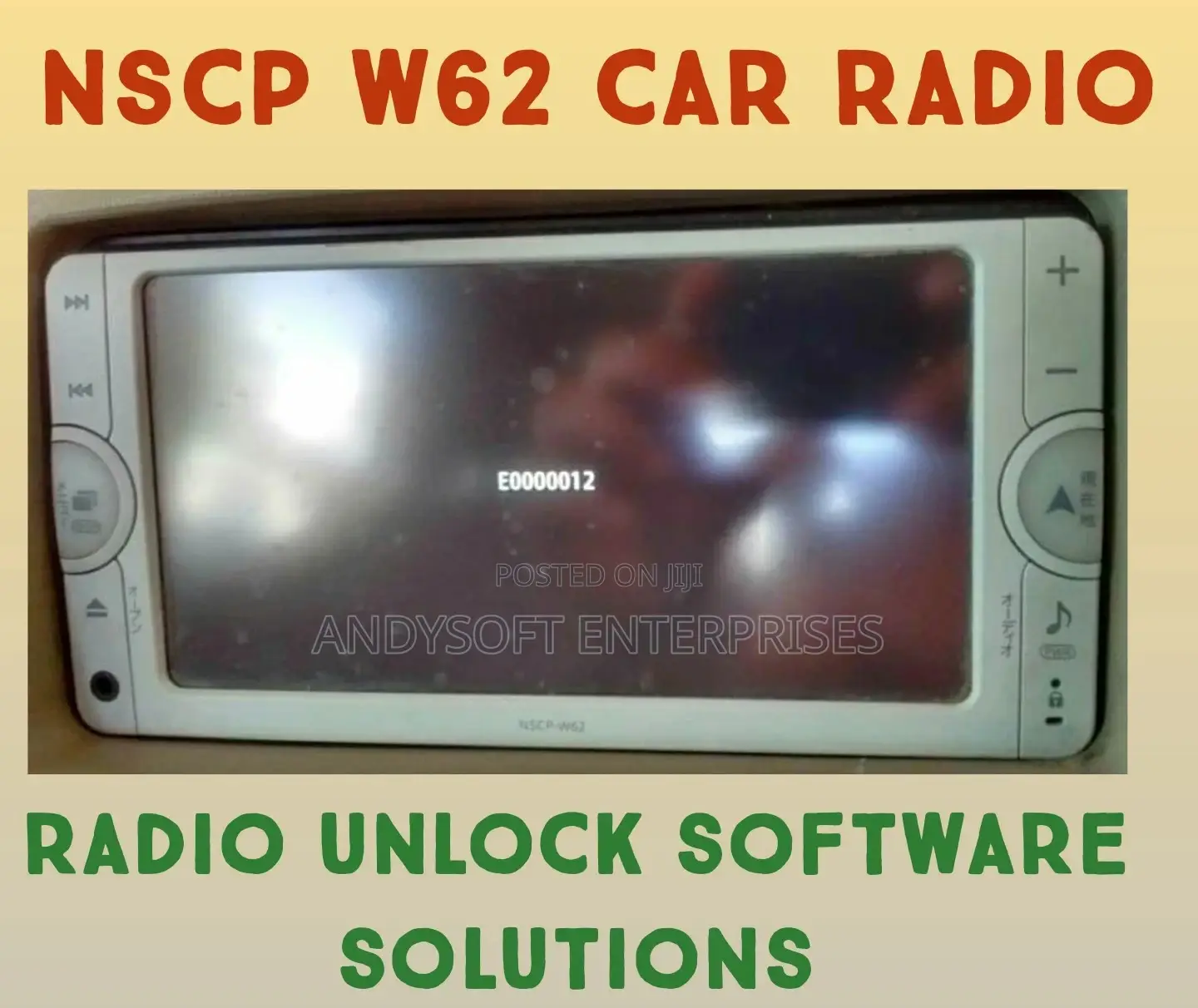 NSCP W62 Car Radio Error E Software
