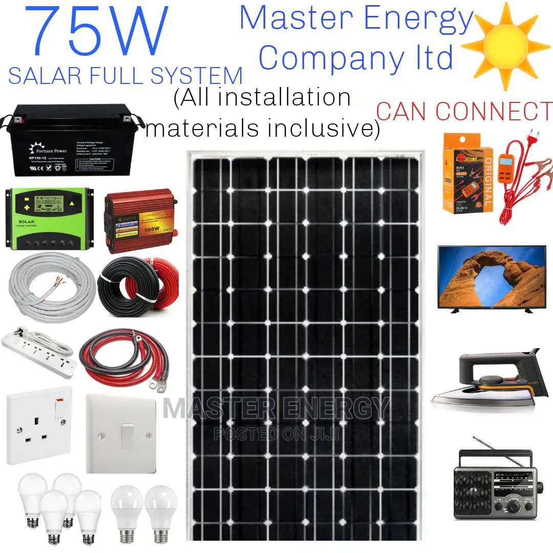 75W Solar System Full Kit