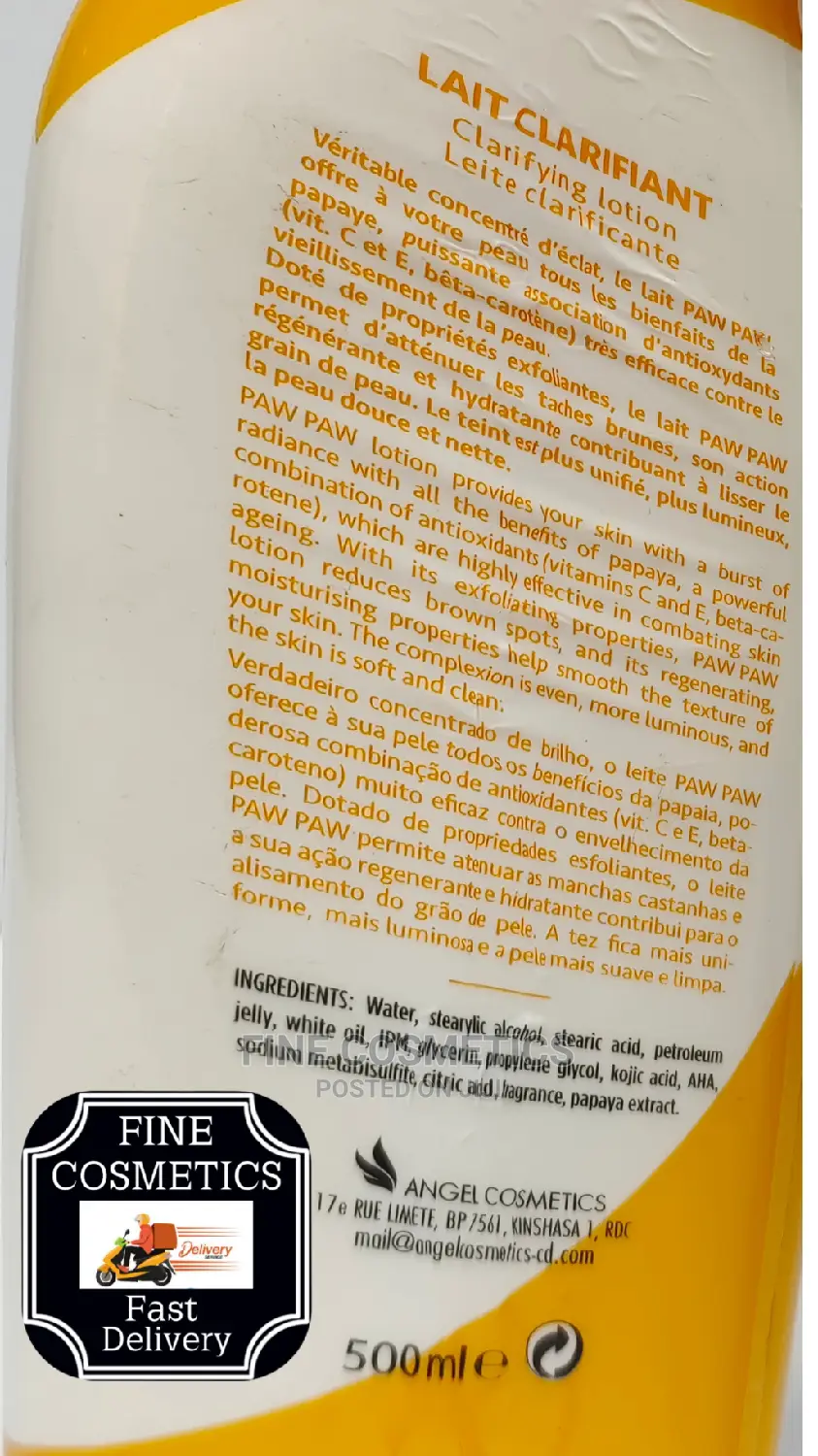 PAW PAW Clarifying Body Lotion With Vitamin E and Papaya Oil