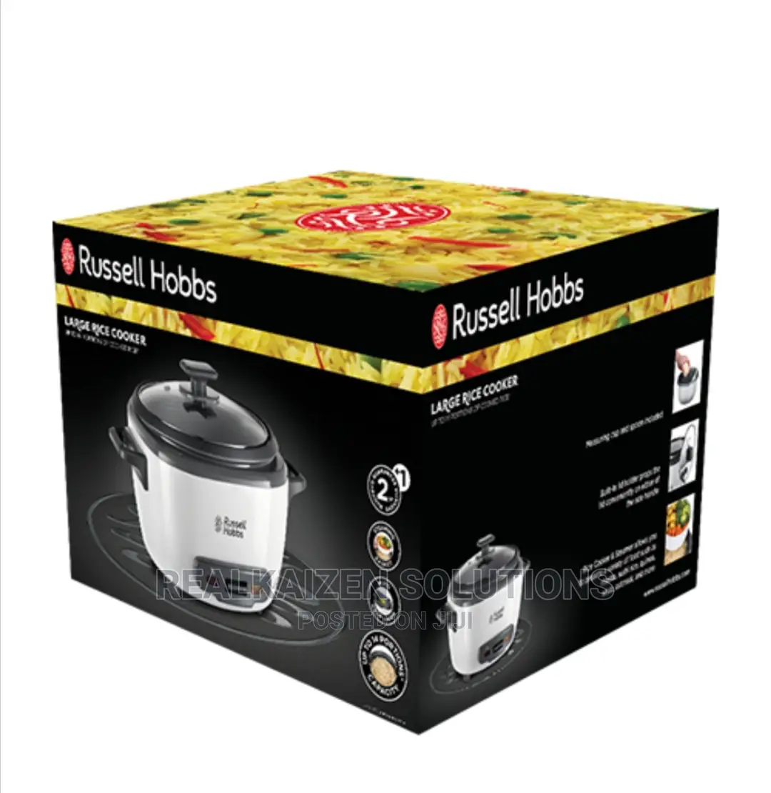 RUSSELL HOBBS Large Rice Cooker With Steamer Cup Spoon
