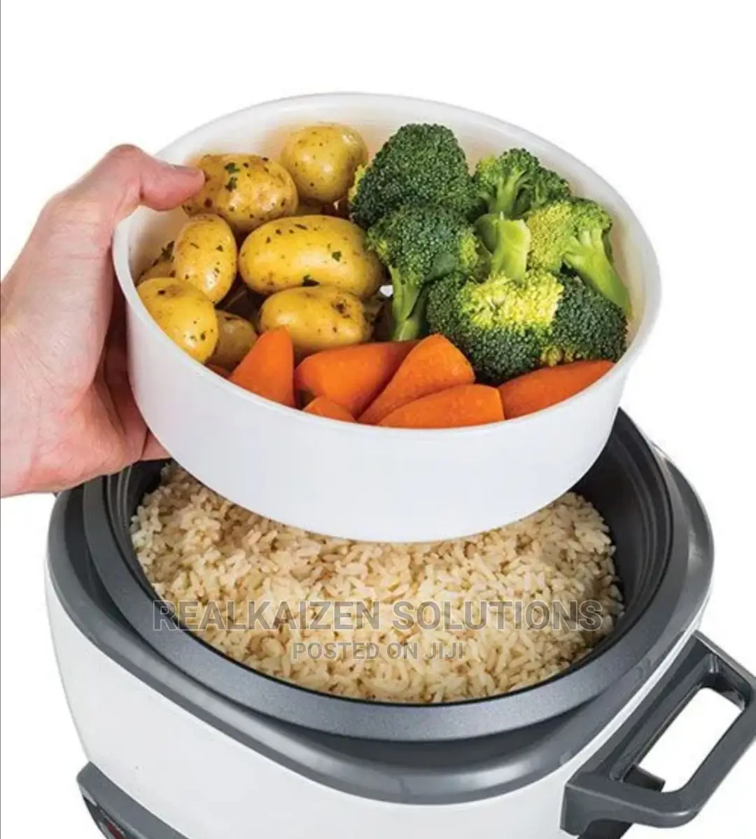 RUSSELL HOBBS Large Rice Cooker With Steamer Cup Spoon