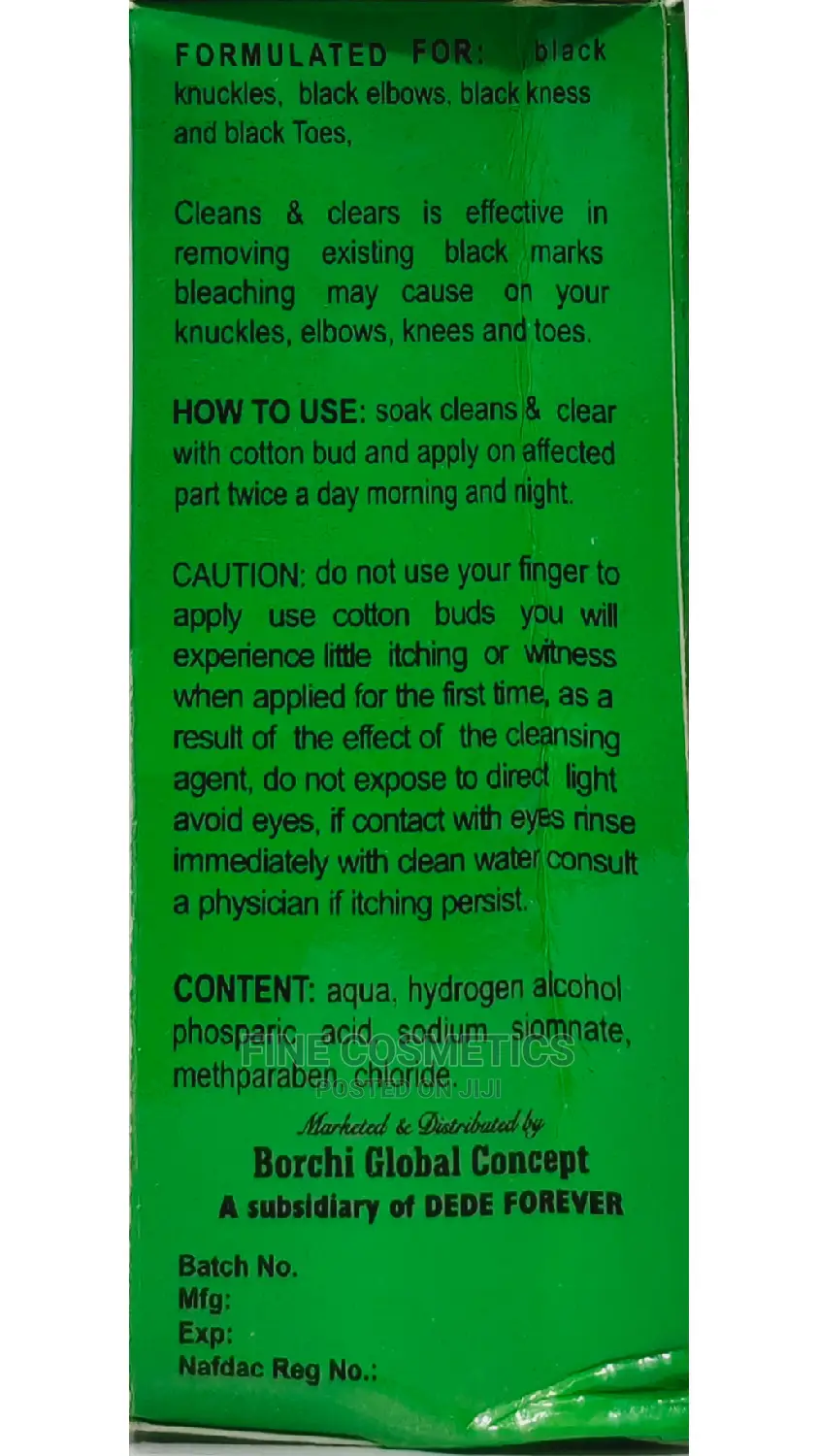 Knuckles Clean and Clear Serum Effective for Black Knuckles