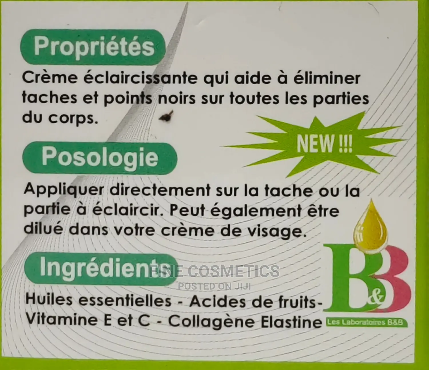 LALALA Fast Action Premium Natural Whitening Face Cream